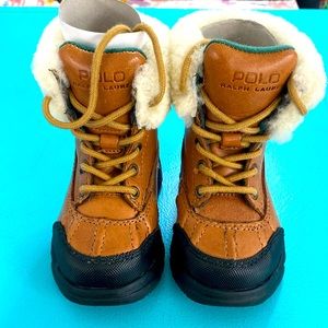 Polo Ralph Lauren boys shearling boots